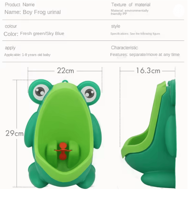 Frog Wall Mounted Toddler Training Urinal