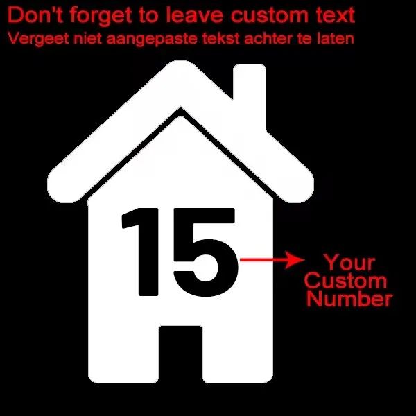 Custom Wheelie Bin Number Vinyl Stickers