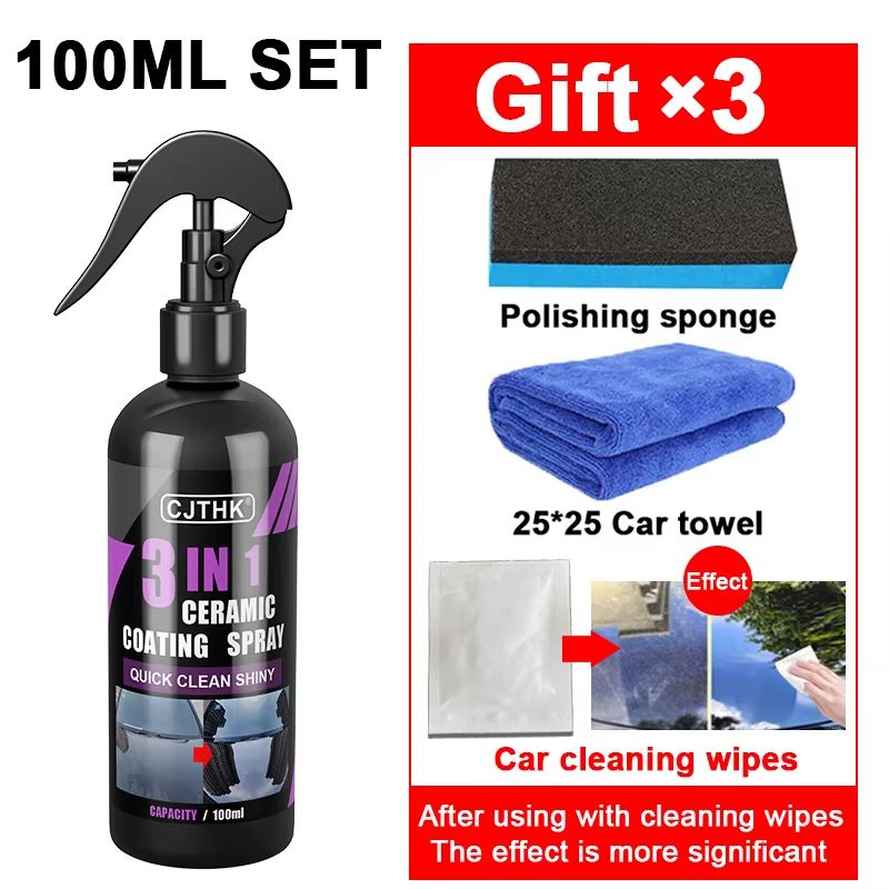 Ceramic Nano Car Coating Liquid – Hydrophobic Paint Protection, Crystal Shine & Long-Lasting Polish