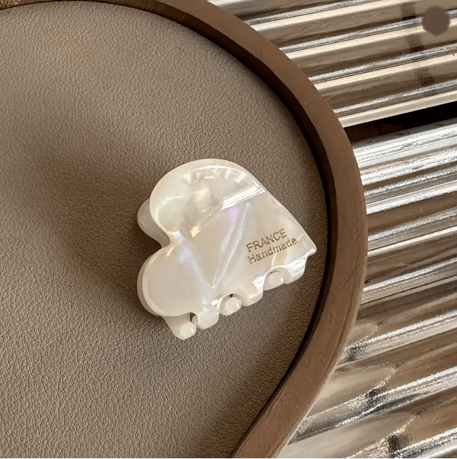 Small Heart Acetate Hair Claw Clip