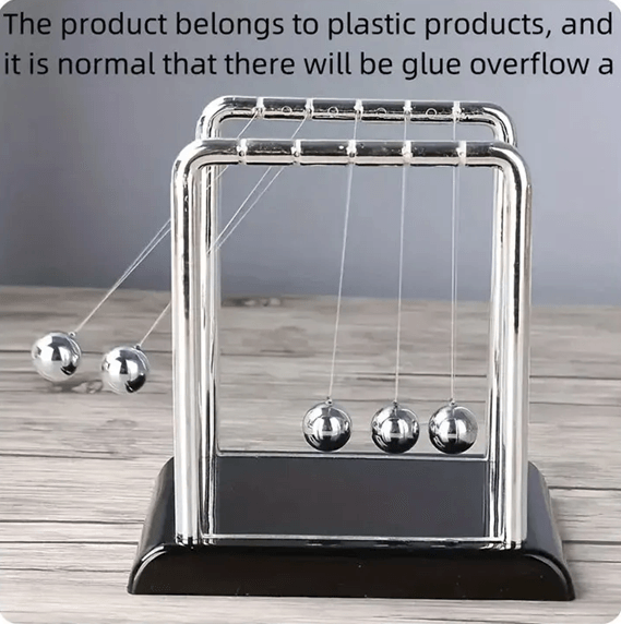 Executive Balance Steel Ball Newton Pendulum Desk Toy – Interactive Desktop Science & Stress Relief