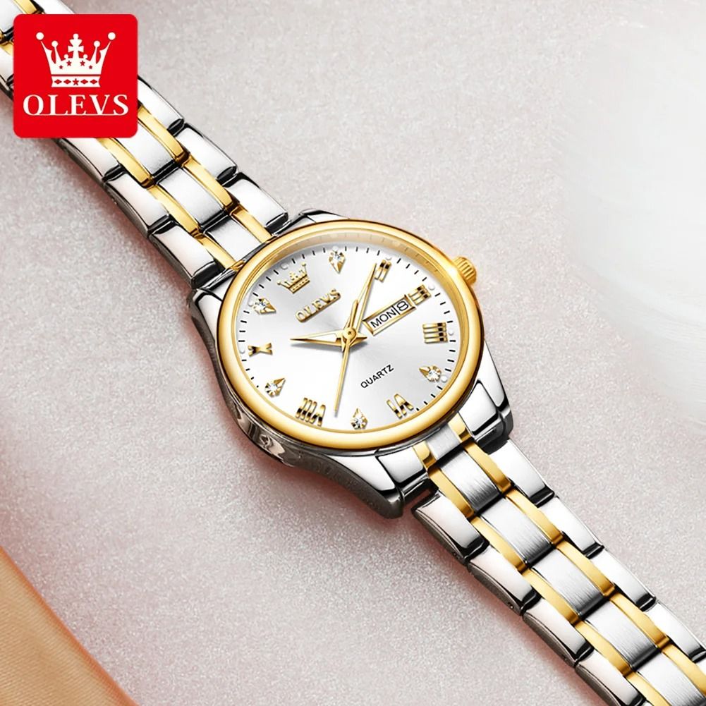 Diamond Dial Luxury Calendar Watch