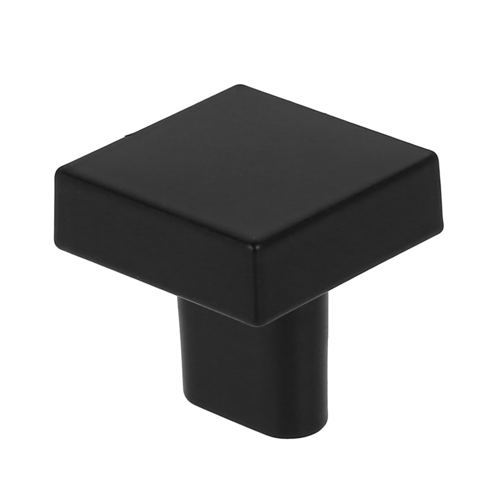Square Cabinet Knobs Zinc Alloy Single Hole Modern Drawer Pulls