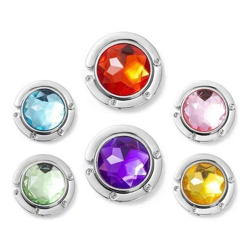 Foldable Crystal Purse Hook and Table Bag Holder