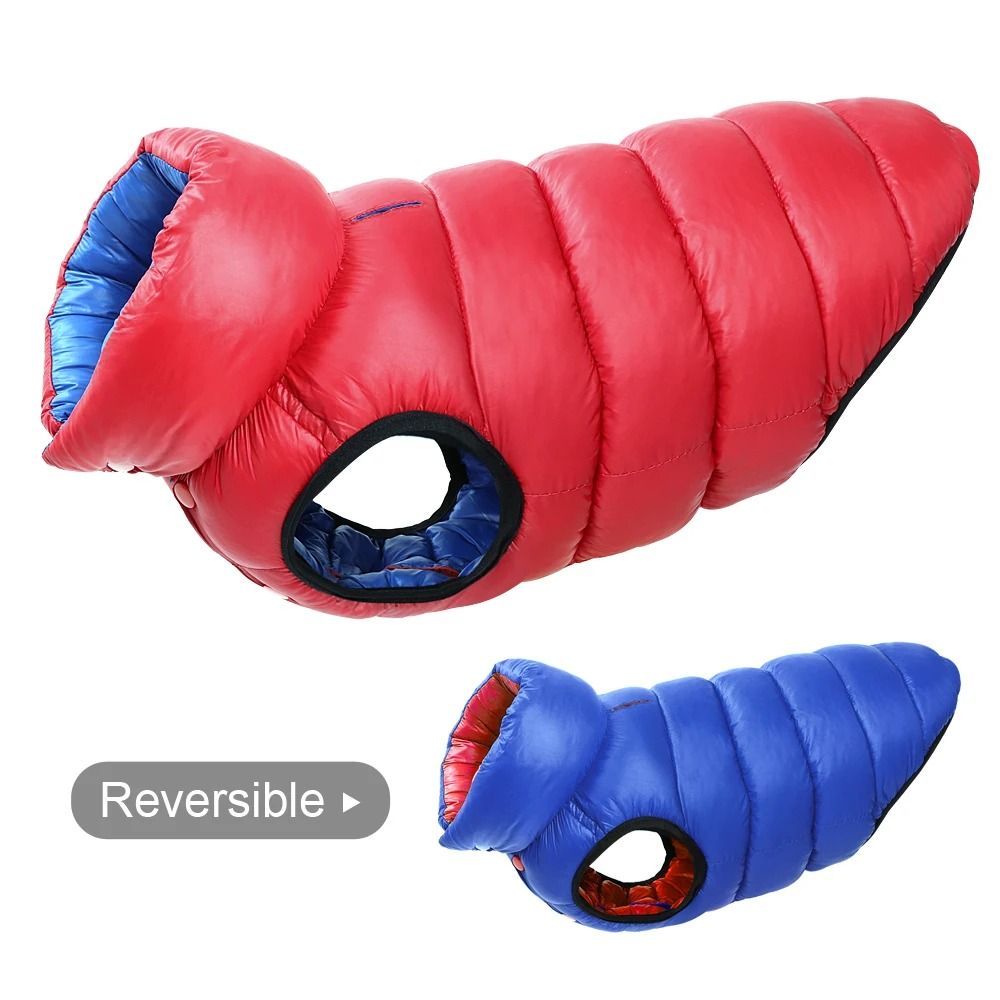 Reversible Waterproof Winter Dog Jacket Thick Warm Pet Coat