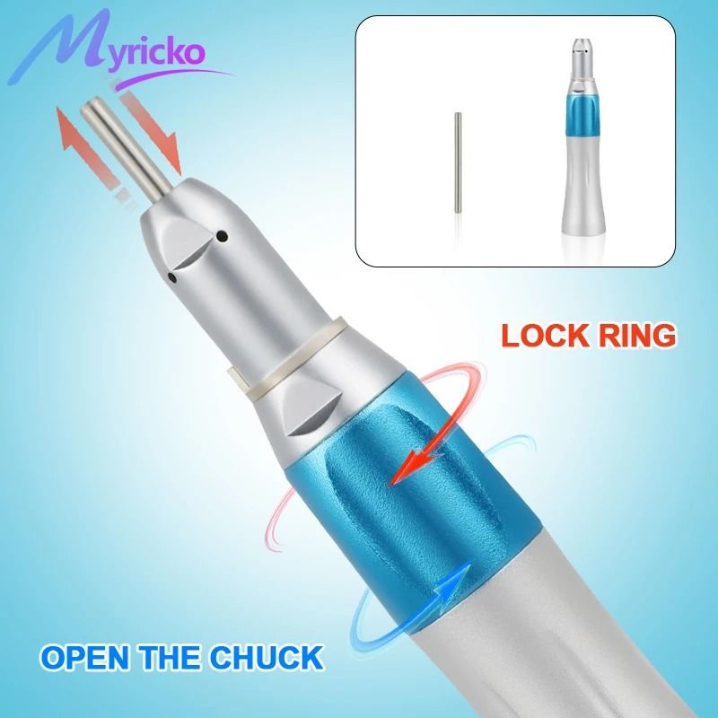 Dental Low Speed Equipment Kit with Straight Handpiece and Contra Angle Air Motor