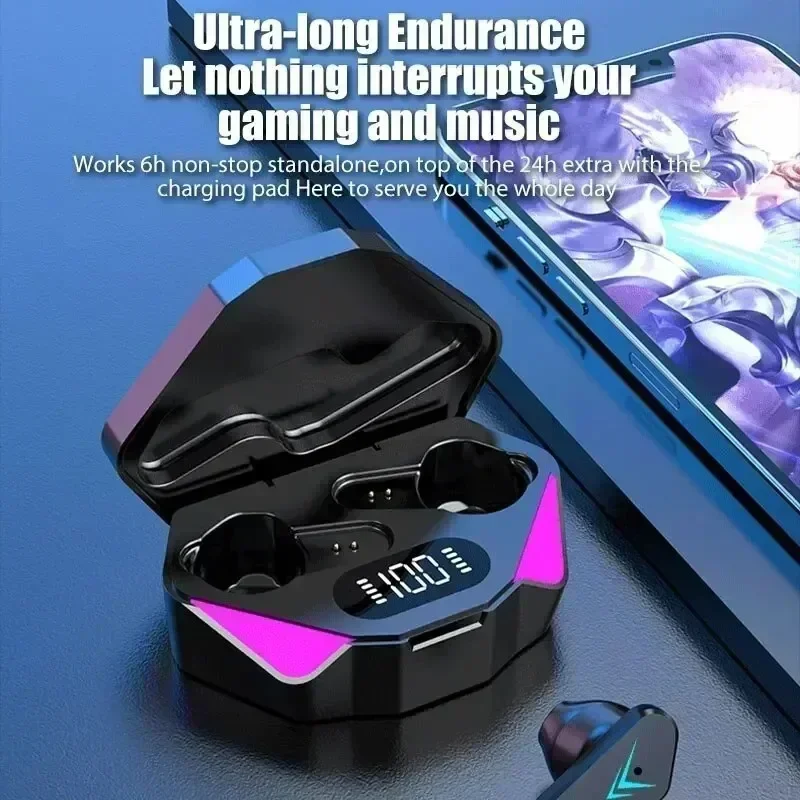 Low Latency Gaming Earbuds with Mic Wireless Bluetooth Earphones