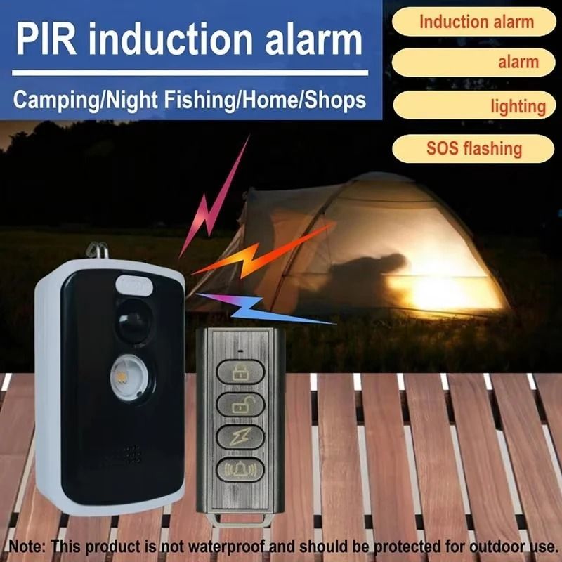 Wireless PIR Infrared Thermal Alarm with Remote Control