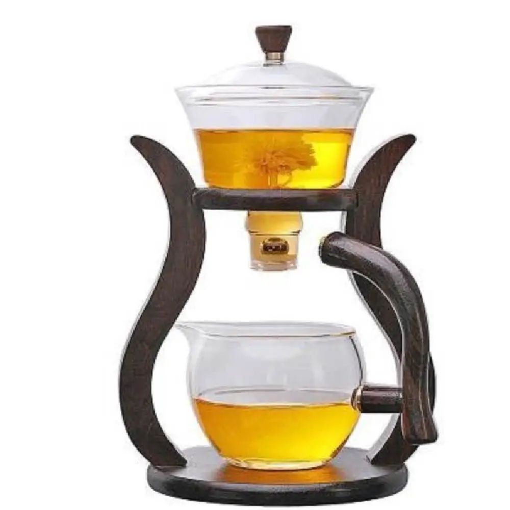 Magnetic Flow Lazy Kung Fu Glass Teapot Set