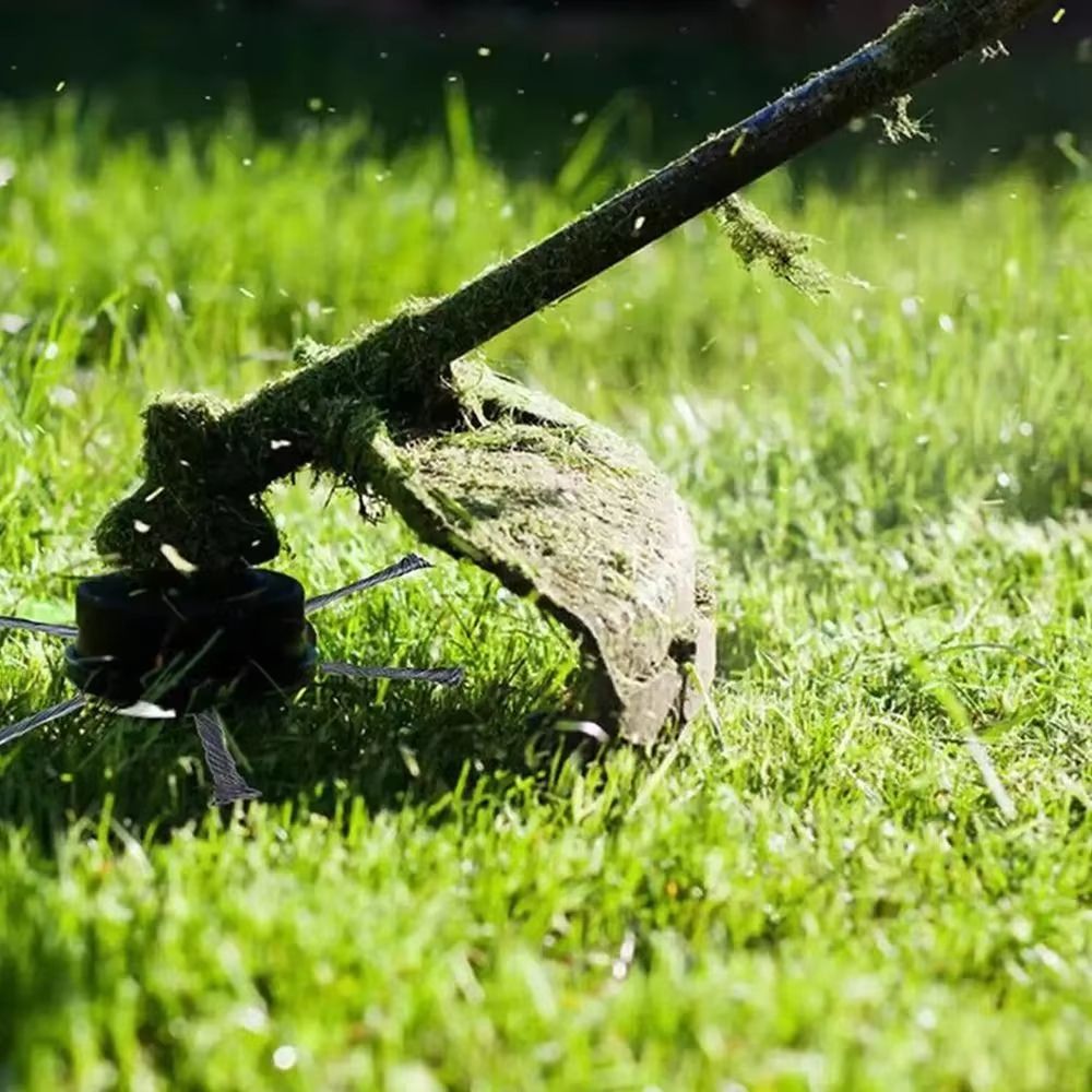 6-Inch Universal Steel Wire Weed Brush Head – Grass Trimmer and Lawn Mower Attachment for Weed, Moss, and Rust Removal