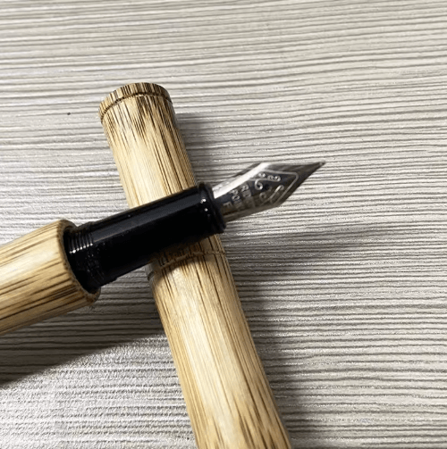 BambooCraft Wood Fountain Pen – Elegant Bamboo Fountain Pen with 0.5mm Fine Nib
