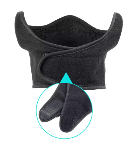 Winter Windproof Fleece Face Mask Antifreeze Cycling and Skiing Head Cover with Ear Protection