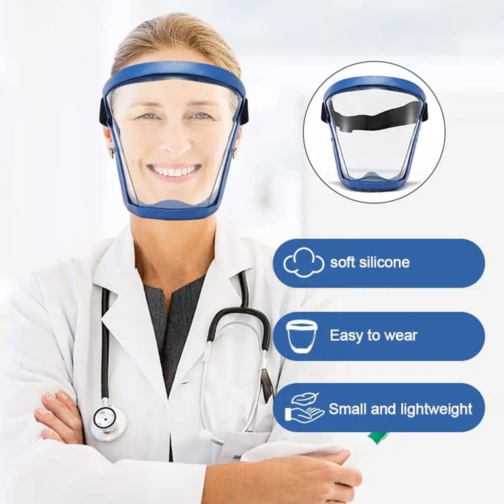 FULIER Transparent Anti-Fog Full Face Shield