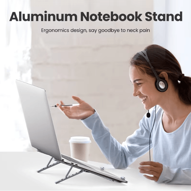 UGREEN Foldable Aluminum Laptop Stand Holder for MacBook Air Pro and More