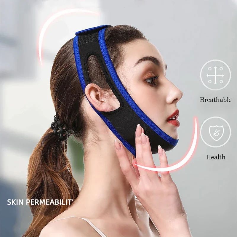 Adjustable CPAP Anti-Snore Chin Strap – Sleep Apnea Jaw Support Belt