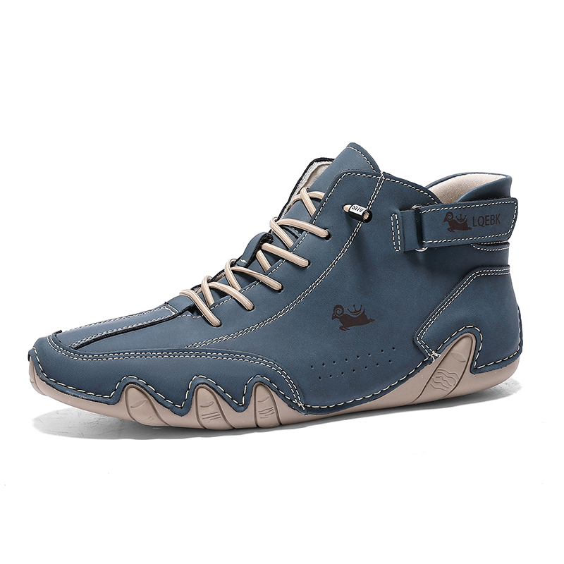 Leather Casual Shoes for Men, Comfortable Outdoor Walking Sneakers, Luxury Loafers Boots New In Fashion