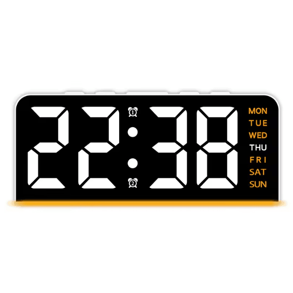 Modern LED Digital Alarm Clock – Temperature Display Desk Clock with Night Light, Snooze & Backlight
