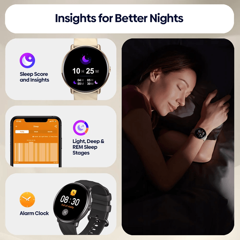 Zeblaze GTR 3 Pro AMOLED Smartwatch with Bluetooth Calling and Fitness Tracking