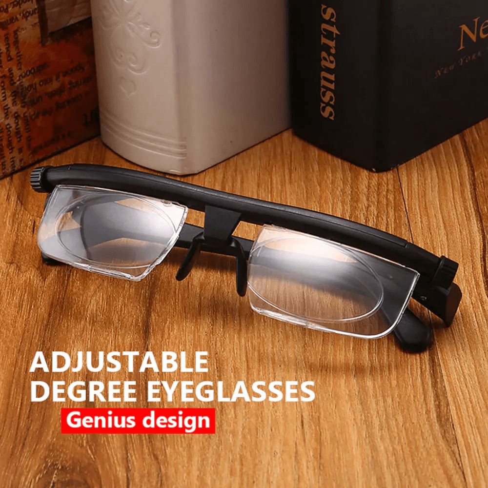 Dial Adjustable Glasses – Variable Focus Reading & Distance Vision Eyeglasses for Men & Women