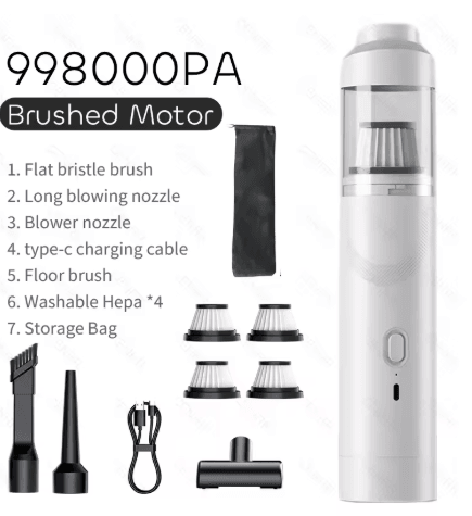CENRR 2025 New Car Vacuum Cleaner 9998000PA Powerful Wireless Cleaner with Air Blower