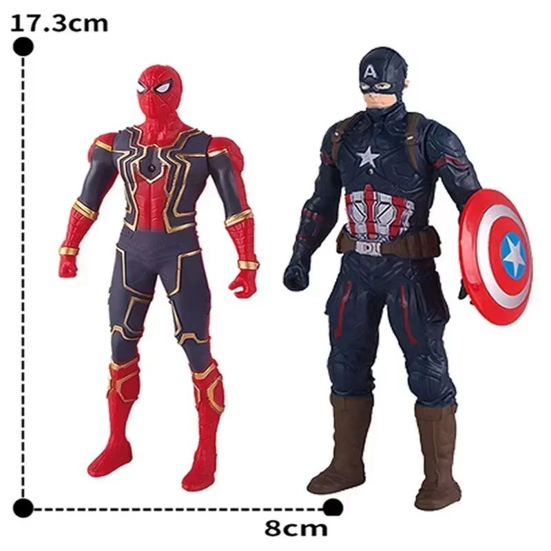 Marvel Superhero Trio 6.7-Inch Spider-Man, Hulk and Iron Man Action Figure Set