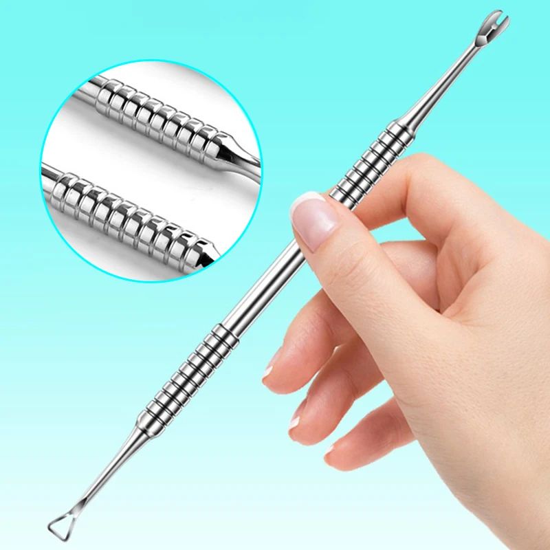 Stainless Steel Cuticle Pusher Double End Manicure Nail Tool