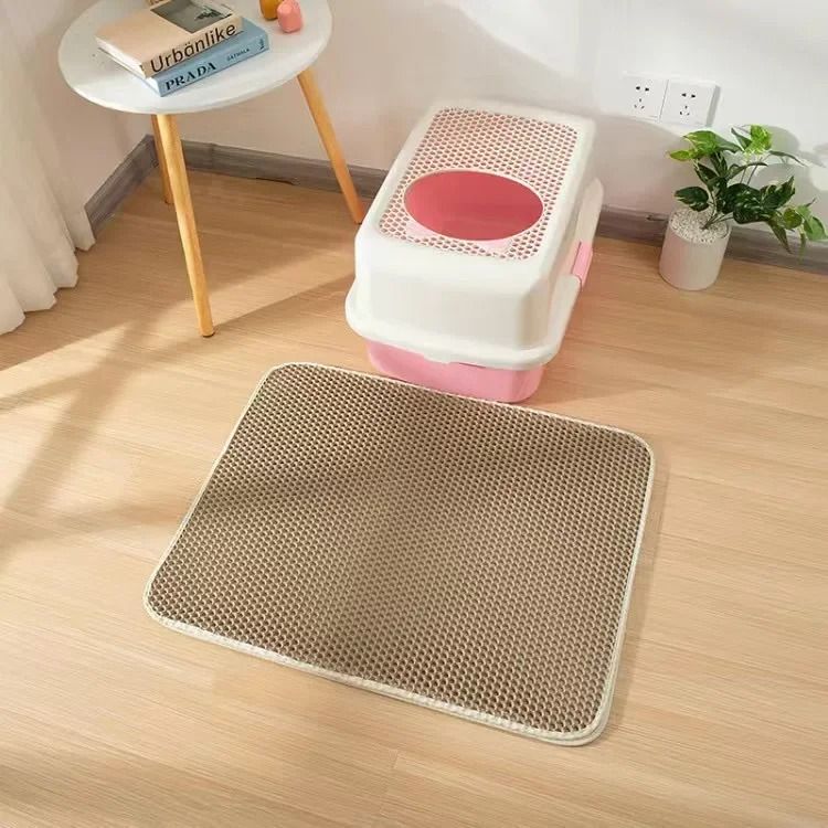Double Layer Waterproof Cat Litter Mat Non Slip Pet Litter Box Pad