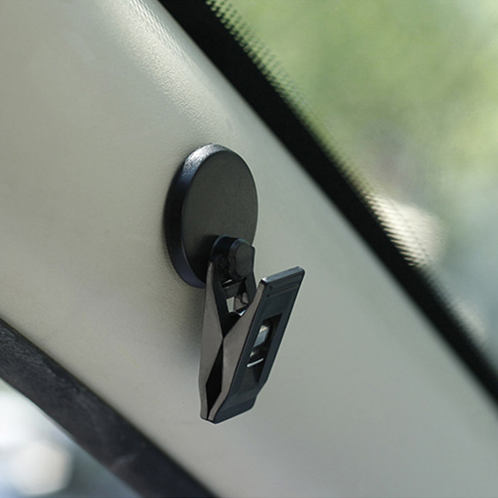 Car Window Suction Mount Holder for Sunshade Curtain Black Plastic Removable Clip