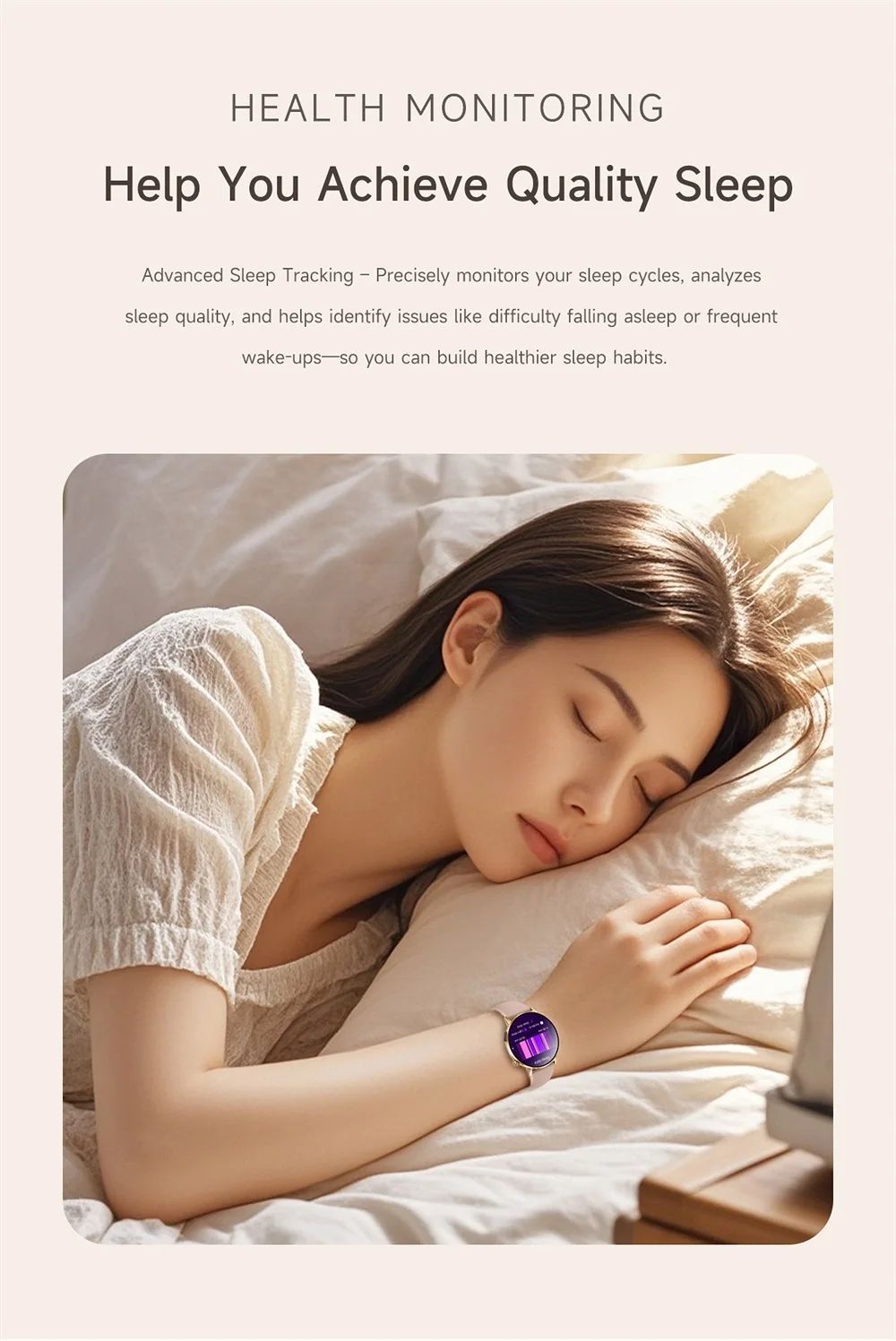 Women AMOLED Bluetooth Calling Smartwatch with Flashlight