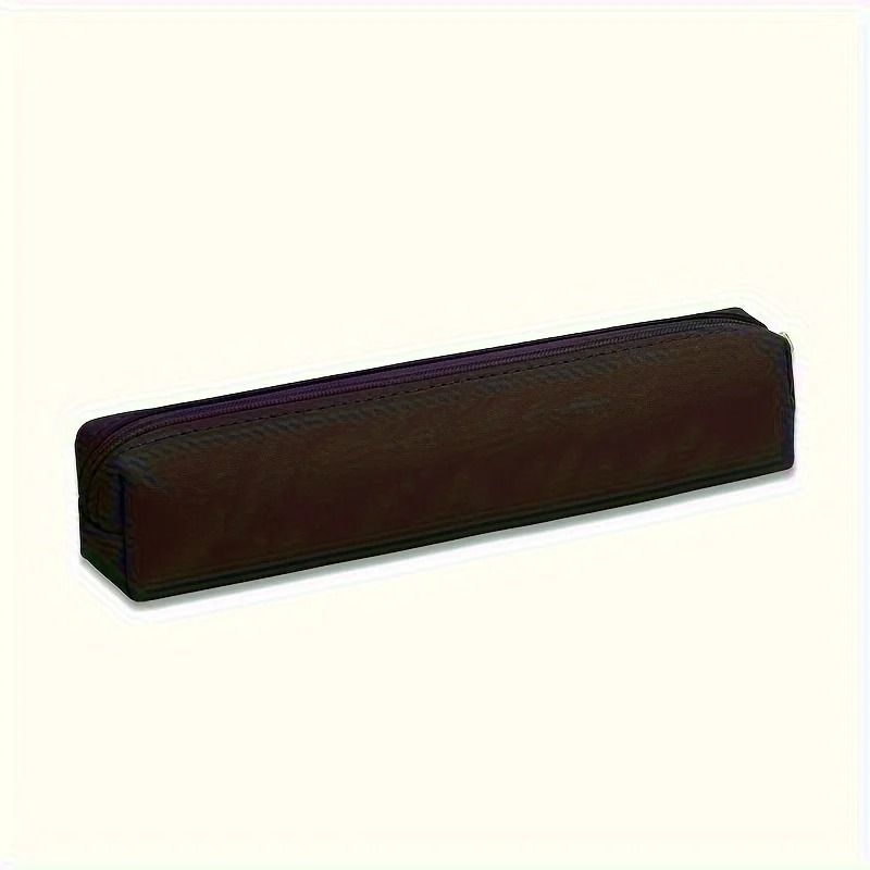 Mini Faux Leather Makeup Pencil Case Bag