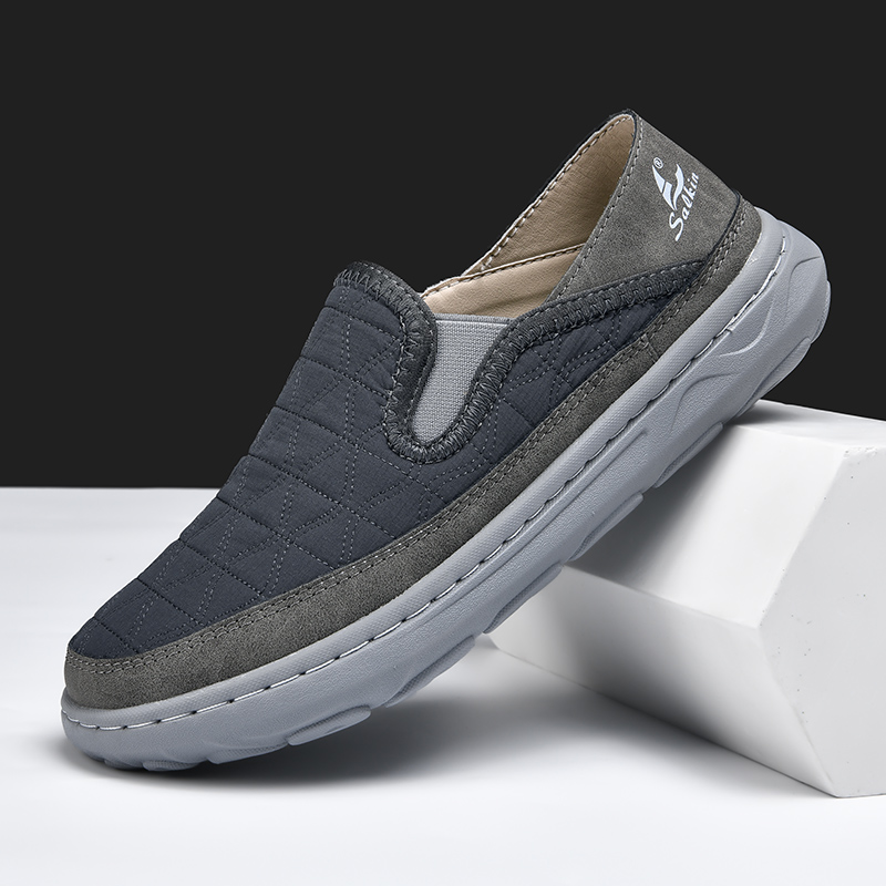Lightweight Slip On Loafers Men Casual Shoes, New Spring Breathable Sneakers, Outdoor Walking Elastic Flats