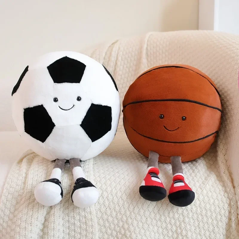 Fun Football Doll and Basketball Plush Toy, Comfortable Pillow, Interactive Dog and Cat Toy, Pet Ball for Play