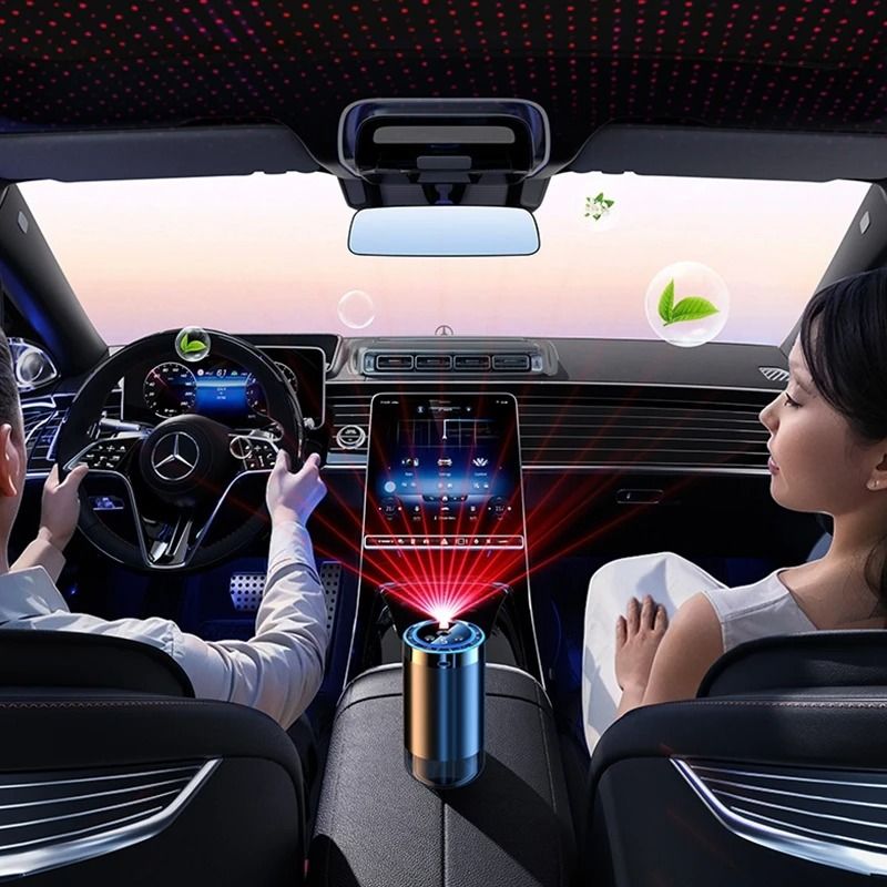 Smart Car Diffuser Humidifier with Air Freshener and Essential Oil Modes