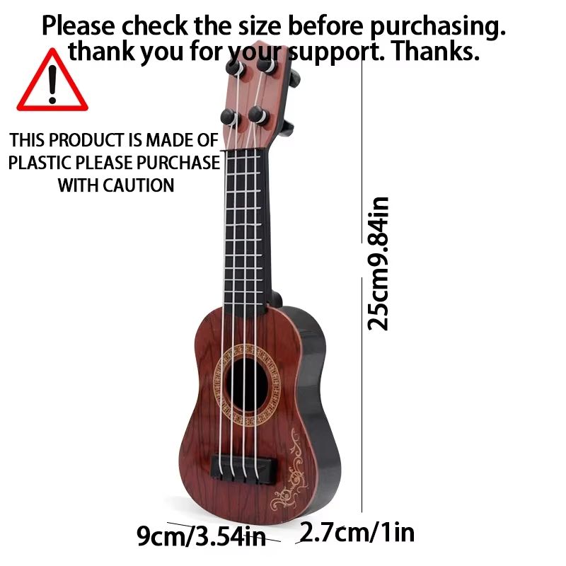 Mini 4 String Kids Classical Guitar Ukulele Toy For Beginners