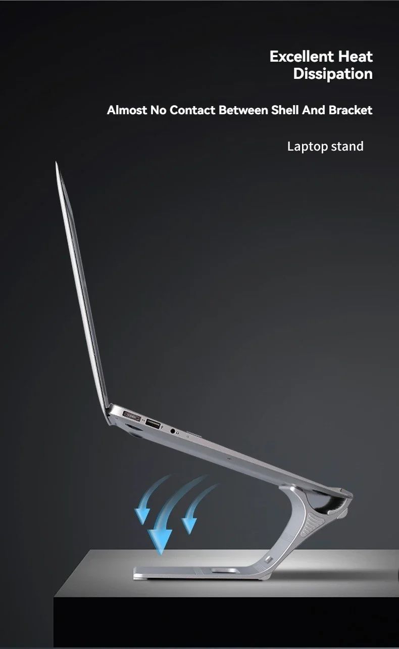 Adjustable Alloy Laptop Desktop Stand