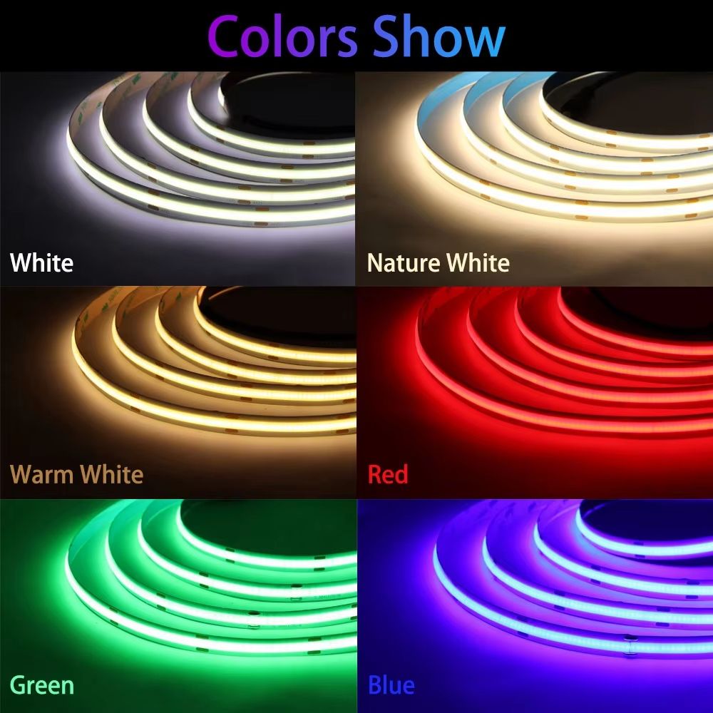COB High-Density LED Strip Light – Flexible Linear Lighting Tape