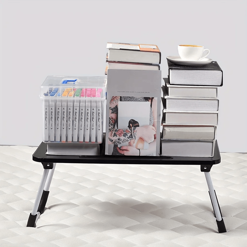 Extra Large Portable Laptop Bed Desk with Cup Holder and Drawer