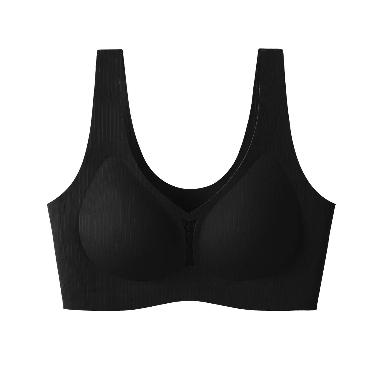 CAITING Nude Seamless Bra One Piece Gathered Wireless