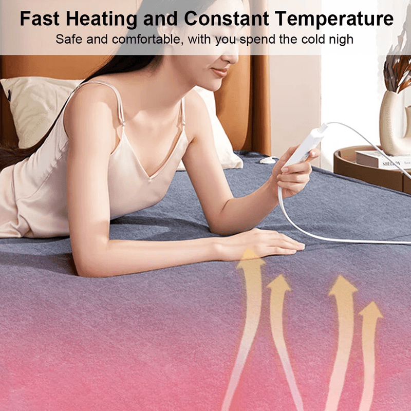 Electric Heated Mattress Pad EU Plug 220V Double Body Warmer