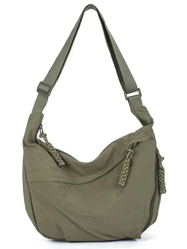 Womens Soft Cloth Shoulder Crossbody Bag