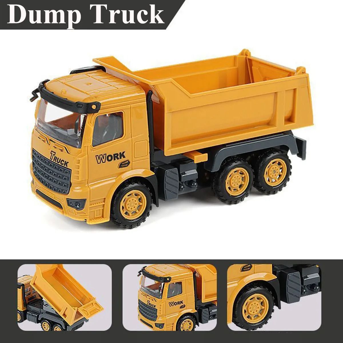 Kids Inertial Engineering Vehicle Toy Construction Truck Model