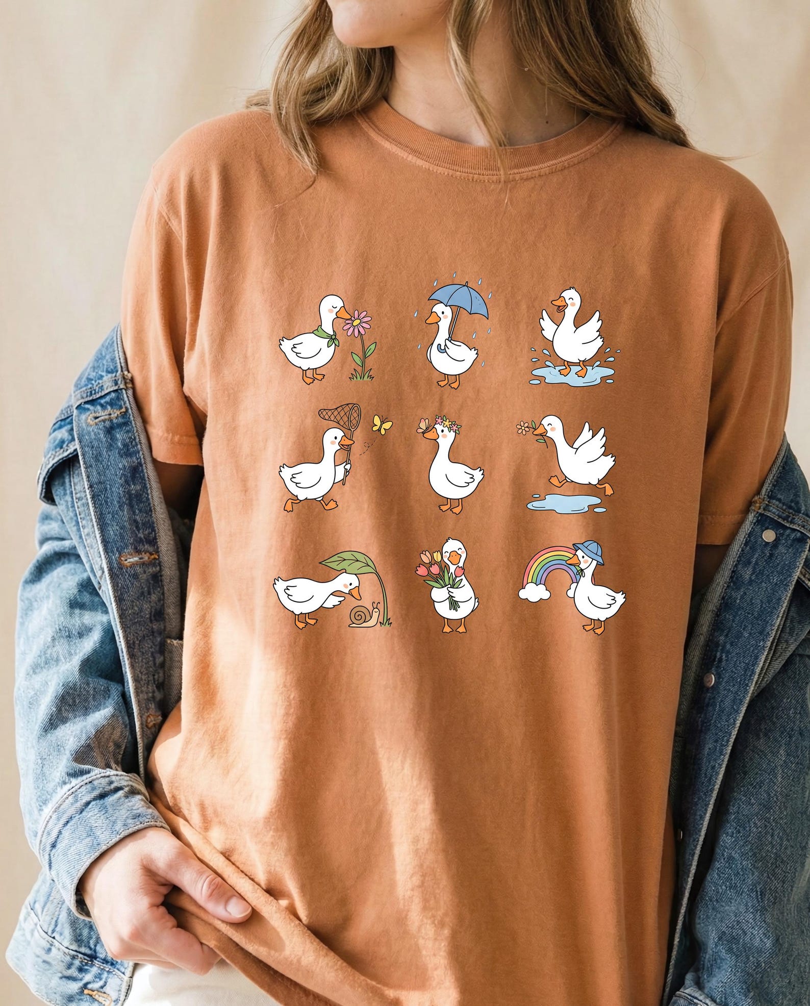 Funny Duck Shirt Cute Duck Lover Graphic Tee Animal Gift
