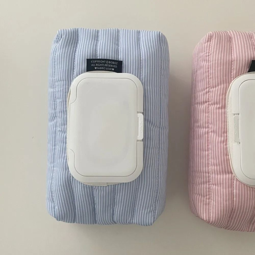 Striped Quilted Wet Wipe Pouch – Multipurpose Pull-Out Tissue Bag – High-Yield Sanitation Interaction Hub