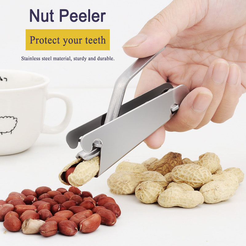 Peanut Opener, Stainless Steel Melon Seeds Peeler, Nutcracker Shell Clamp Machine, Home Kitchen Tool Accessories