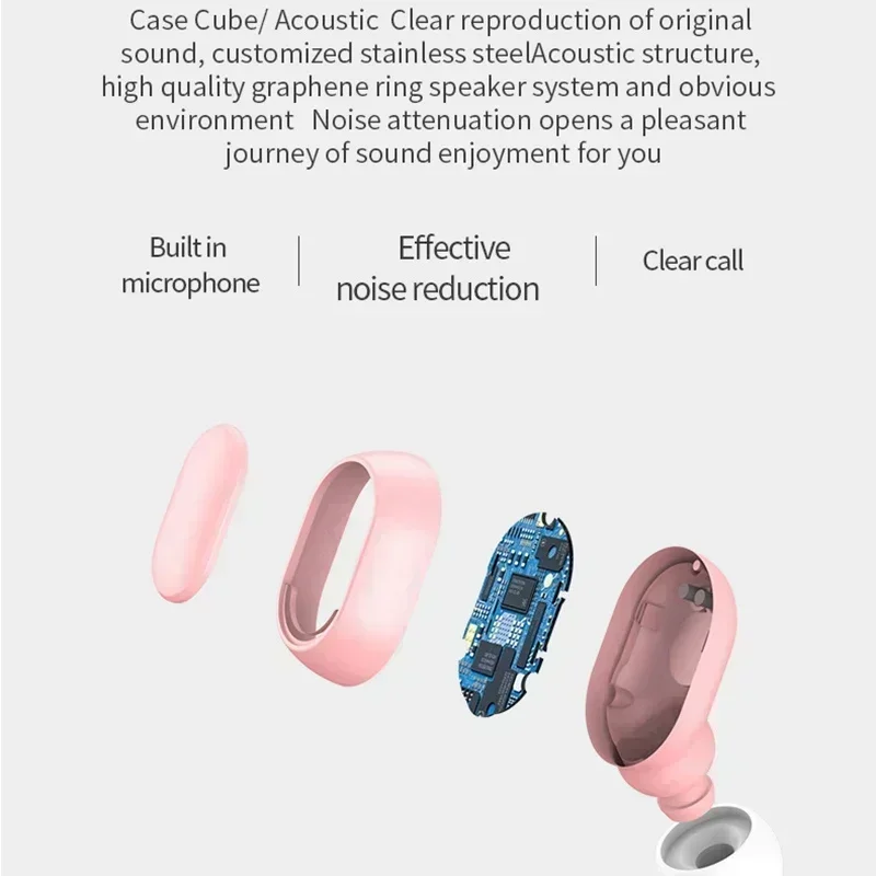 LED Display Wireless Earbuds with Mic Bluetooth TWS Headphones