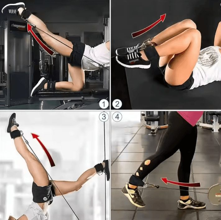 Ankle Straps for Cable Machines for Glute, Leg and Lower Body Workouts