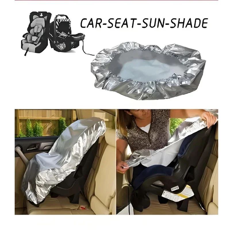 Baby Car Seat Sun Shade Cover – UV Protection Heat-Blocking Travel Cover for Infants