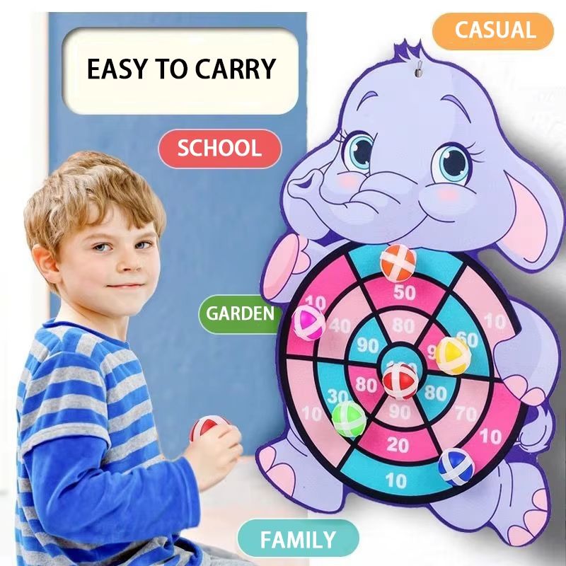 Montessori Sticky Ball Dart Board Target Game for Kids Ages 4 to 6
