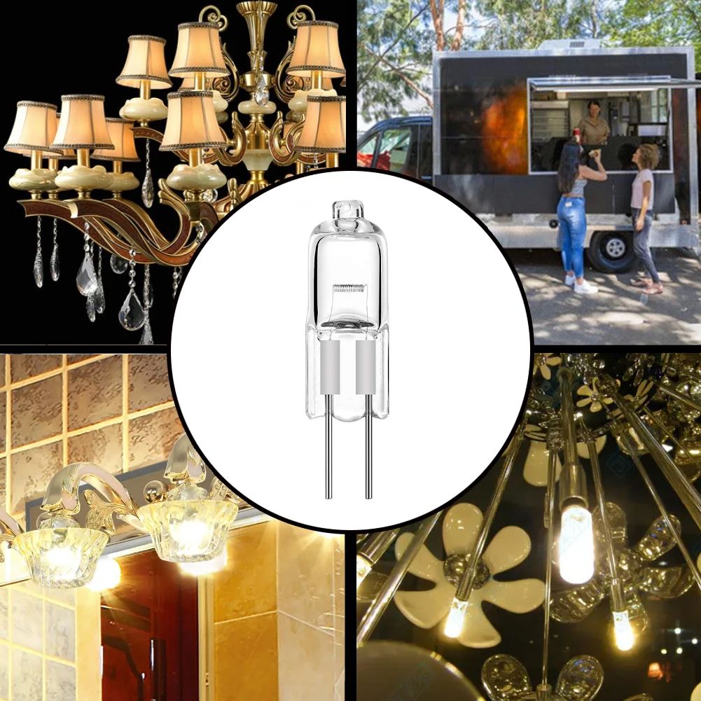 Halogen Bulb Bi-Pin Capsule Light, Warm White Globe Lot, Replace LED Capsule Lamp Bulbs
