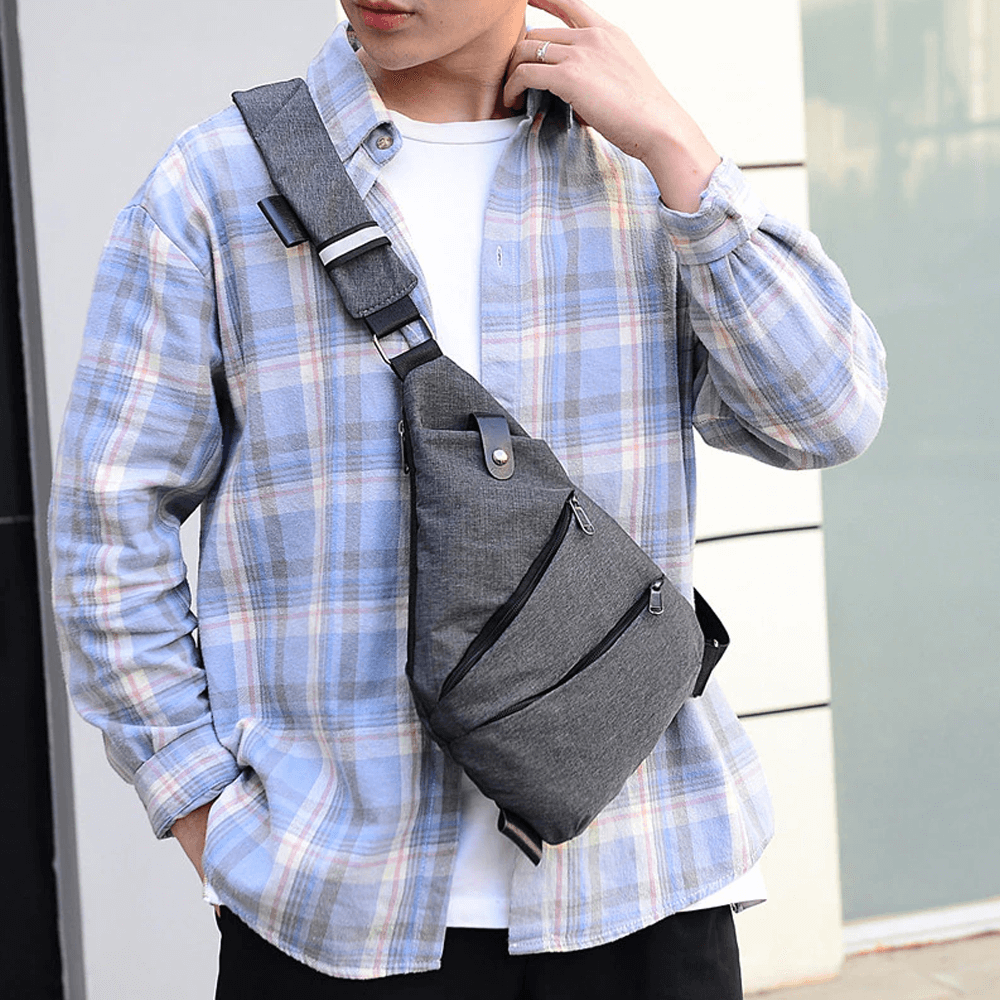 Lightweight Crossbody Pocket Bag | Personal Pocket Bag with Extended Storage | Waterproof Adjustable Strap Sling Bag